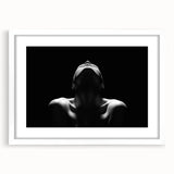 Shadowed Stillness – Emotive Minimalist Silhouette Wall Art