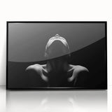 Shadowed Stillness – Emotive Minimalist Silhouette Wall Art