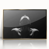 Shadowed Stillness – Emotive Minimalist Silhouette Wall Art