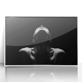 Shadowed Stillness – Emotive Minimalist Silhouette Wall Art