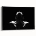 Shadowed Stillness – Emotive Minimalist Silhouette Wall Art