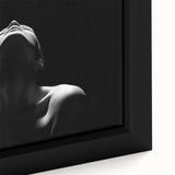 Shadowed Stillness – Emotive Minimalist Silhouette Wall Art