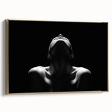 Shadowed Stillness – Emotive Minimalist Silhouette Wall Art