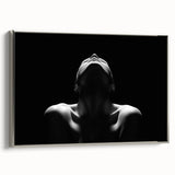 Shadowed Stillness – Emotive Minimalist Silhouette Wall Art