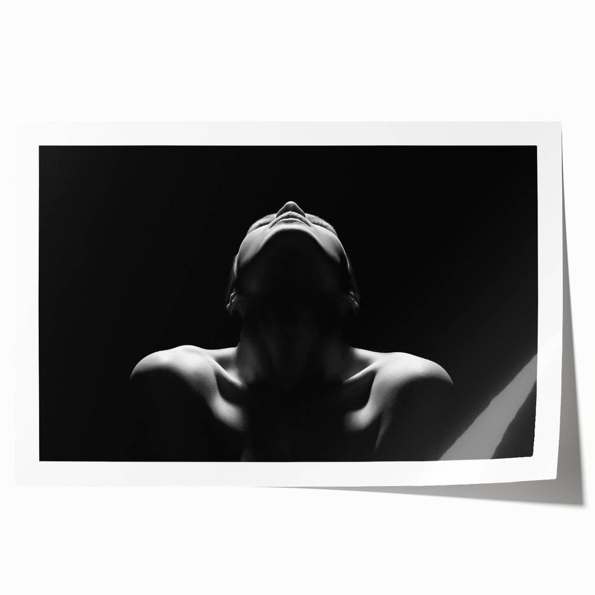 Shadowed Stillness – Emotive Minimalist Silhouette Wall Art