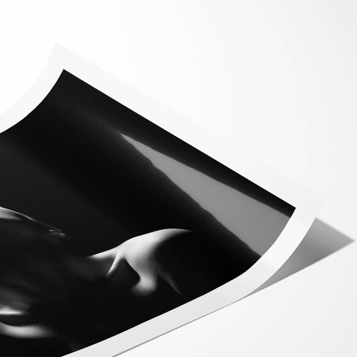 Shadowed Stillness – Emotive Minimalist Silhouette Wall Art