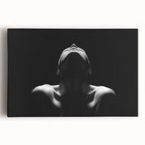 Shadowed Stillness – Emotive Minimalist Silhouette Wall Art