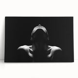 Shadowed Stillness – Emotive Minimalist Silhouette Wall Art