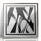 Minimalist Black & White Abstract Bedroom Wall Art – Canvas & Prints