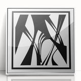 Minimalist Black & White Abstract Bedroom Wall Art – Canvas & Prints