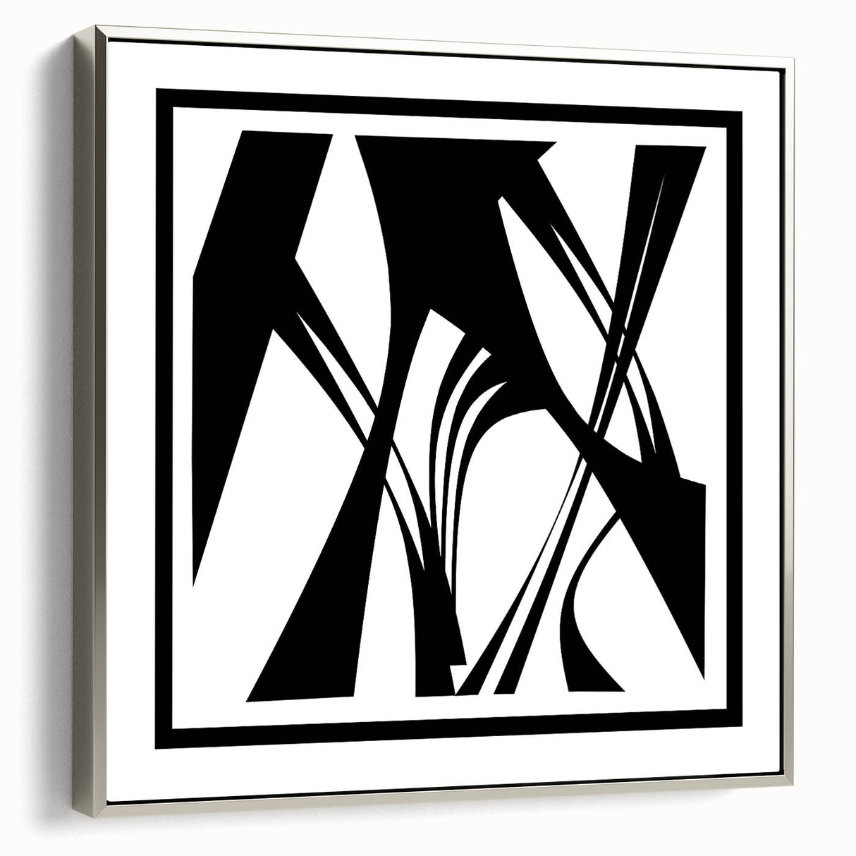 Minimalist Black & White Abstract Bedroom Wall Art – Canvas & Prints