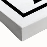 Minimalist Black & White Abstract Bedroom Wall Art – Canvas & Prints