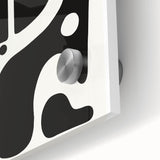 Black and White Office Wall Art – Abstract Modern Geometric Design