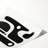 Black and White Office Wall Art – Abstract Modern Geometric Design