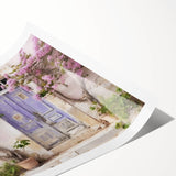 Extra large wall art featuring line art flowers on a rolled print, ideal for large living room decor.