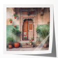Extra large wall art featuring a detailed Indian door design in earthy tones on glossy photo paper.