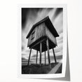 Extra large rolled print of a detailed architectural drawing in monochrome, ideal for art wall dining room.