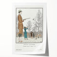 Art Deco Wall Art – Stylish Hunting Costumes in Autumn Scene