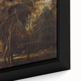 Baroque Art - Enchanting Forest Scene with Rococo Elegance Wall Art