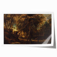 Baroque Art - Enchanting Forest Scene with Rococo Elegance Wall Art