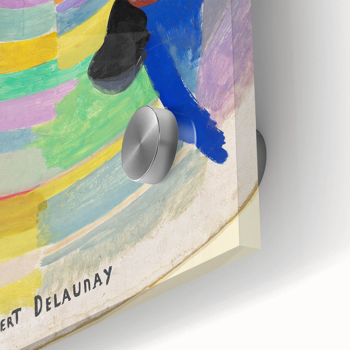 Dynamic Colorful Cubism Art - Abstract Circle and Figures Wall Decor