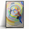 Dynamic Colorful Cubism Art - Abstract Circle and Figures Wall Decor