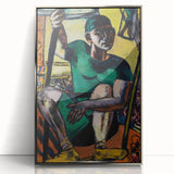 Expressionist Acrobat Art - Abstract Modern Expressionism Wall Decor