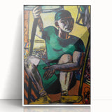 Expressionist Acrobat Art - Abstract Modern Expressionism Wall Decor