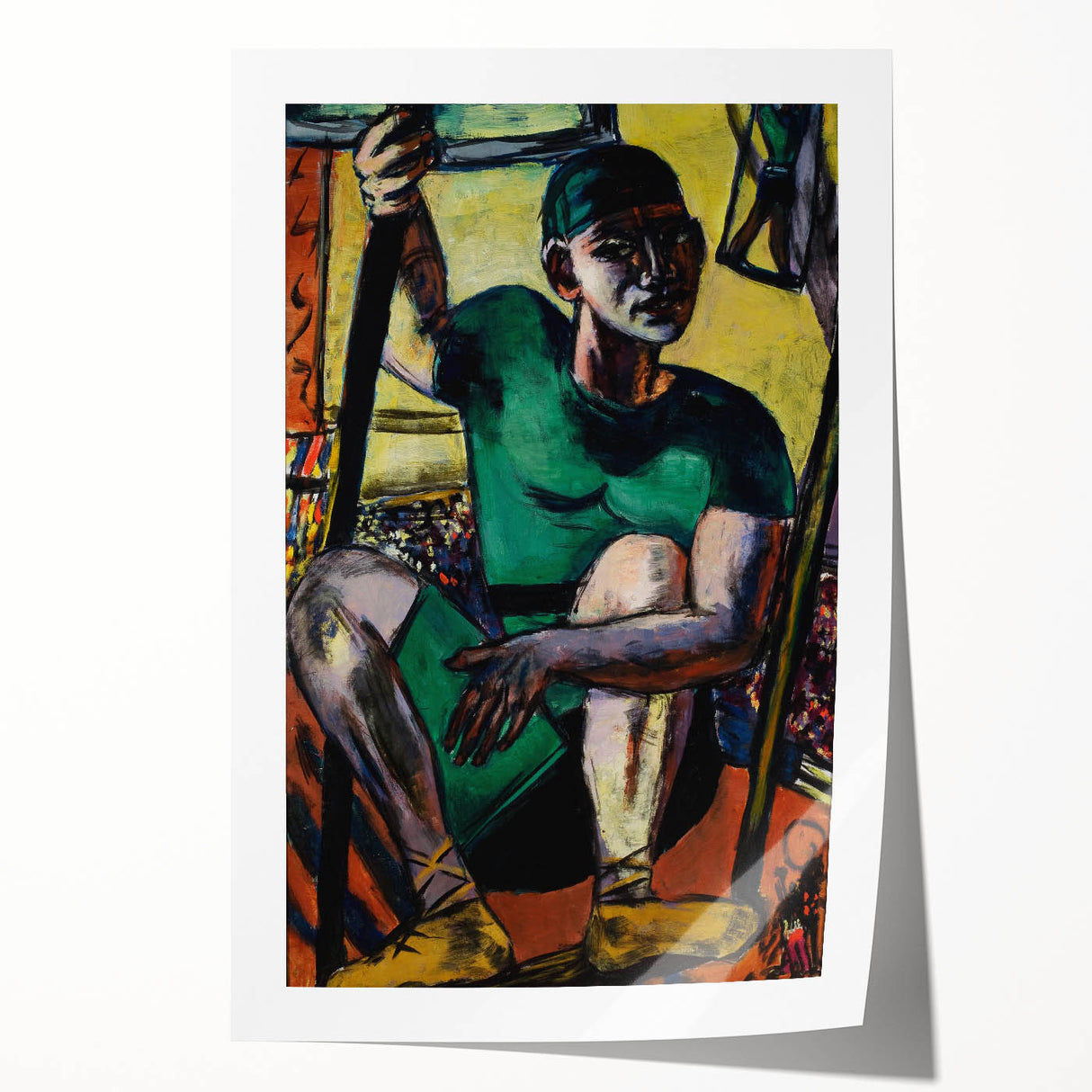 Expressionist Acrobat Art - Abstract Modern Expressionism Wall Decor