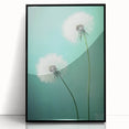 Framed acrylic artwork featuring a botanical design with vibrant floral elements, set against a sleek black background, ideal for modern home decor.