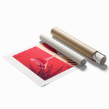 Extra large rolled print featuring floral art in soft pastel colors, ideal for classy bathroom or large living room wall art.