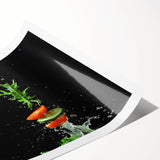 Extra large wall art featuring line art flowers in black on white, rolled canvas, suitable for large living room decor.