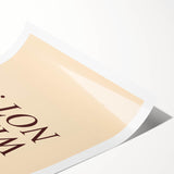 Extra large wall art featuring line art flowers in black on a white background, ideal for large living room decor.