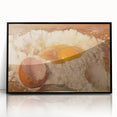 Large abstract wall art featuring assorted pastries in muted earth tones on a framed acrylic, ideal for kitchen wall decor.