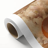 Art deco poster of colorful pastries on rolled canvas, suitable for nursery wall art or dining room decor.