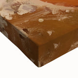 Large art of a black and white landscape painting with pastries, on stretched canvas, ideal for bedroom wall decor.