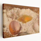 Large wall art on canvas showcasing an array of colorful pastries, ideal for kitchen wall decor.