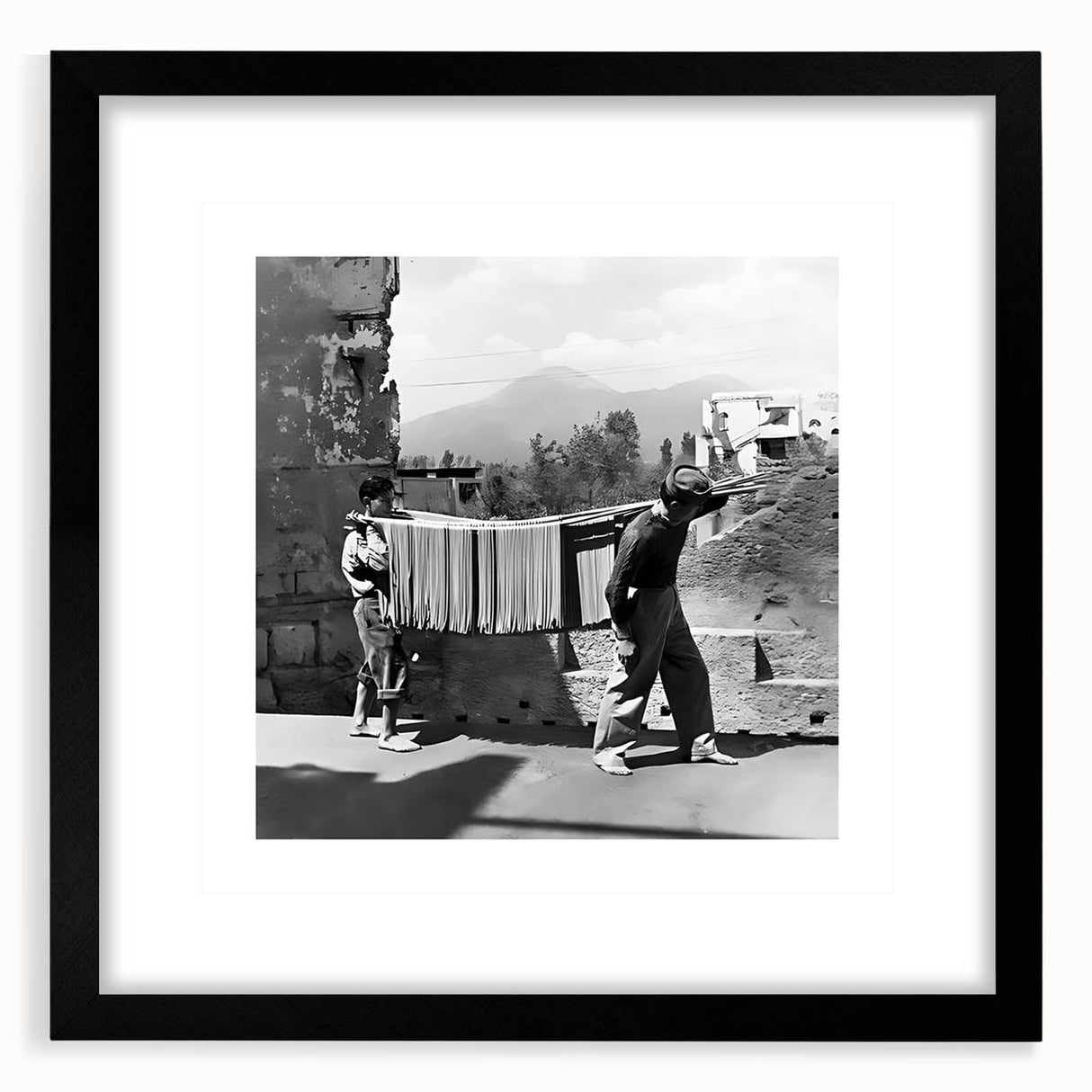 Extra large abstract art print featuring vibrant, colorful textures on a black framed canvas, ideal for living room decor.