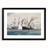 Historic Naval Battle - Independence Day Wall Art