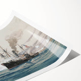 Historic Naval Battle - Independence Day Wall Art