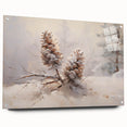 Snowy Pinecones Christmas Wall Art – Winter Holiday Decor