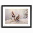 Snowy Pinecones Christmas Wall Art – Winter Holiday Decor