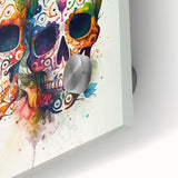 Cinco de Mayo Canvas Art - Vibrant Sugar Skulls & Floral Design