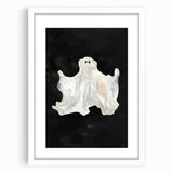 Watercolor Ghost Halloween Wall Art - Spooky Halloween Decoration
