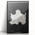Watercolor Ghost Halloween Wall Art - Spooky Halloween Decoration