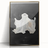 Watercolor Ghost Halloween Wall Art - Spooky Halloween Decoration