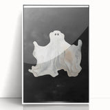 Watercolor Ghost Halloween Wall Art - Spooky Halloween Decoration