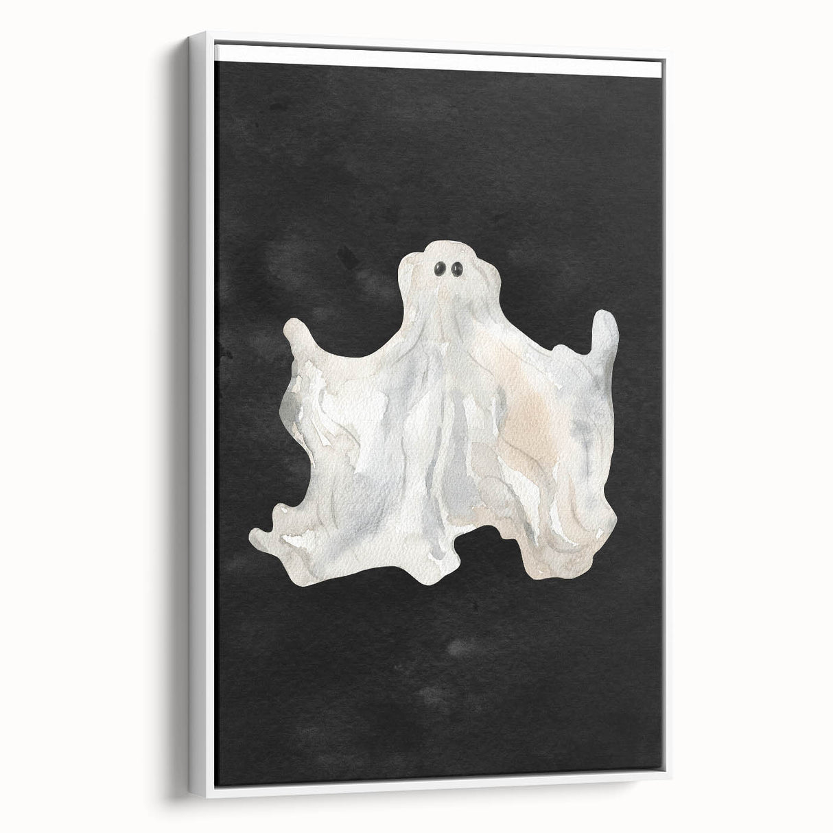 Watercolor Ghost Halloween Wall Art - Spooky Halloween Decoration
