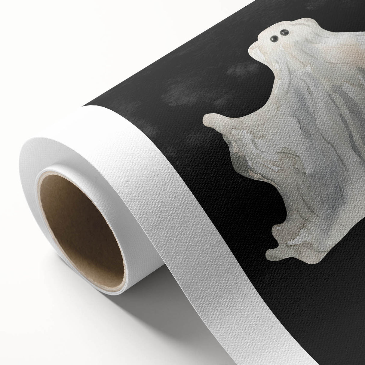 Watercolor Ghost Halloween Wall Art - Spooky Halloween Decoration