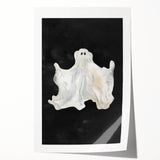 Watercolor Ghost Halloween Wall Art - Spooky Halloween Decoration